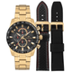technos troca pulseira dourado